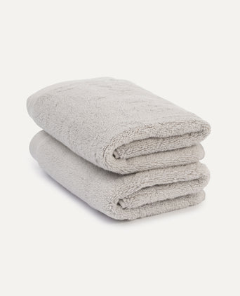 Guest towel zero-twist cotton 40x60 cm (2 pcs) | Silver Grey Guest towel zero-twist cotton 40x60 cm (2 pcs) | Silver Grey