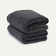 Towel zero-twist cotton 50x100 cm (2 pcs) | Anthracite
