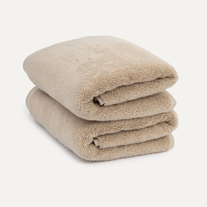 Towel zero-twist cotton 50x100 cm (2 pcs) | Latte