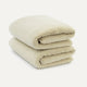 Towel zero-twist cotton 50x100 cm (2 pcs) | Pebble Beach