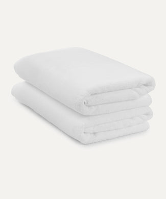 2x Zero-Twist Cotton Towels 70x140 cm | White 2x Zero-Twist Cotton Towels 70x140 cm | White