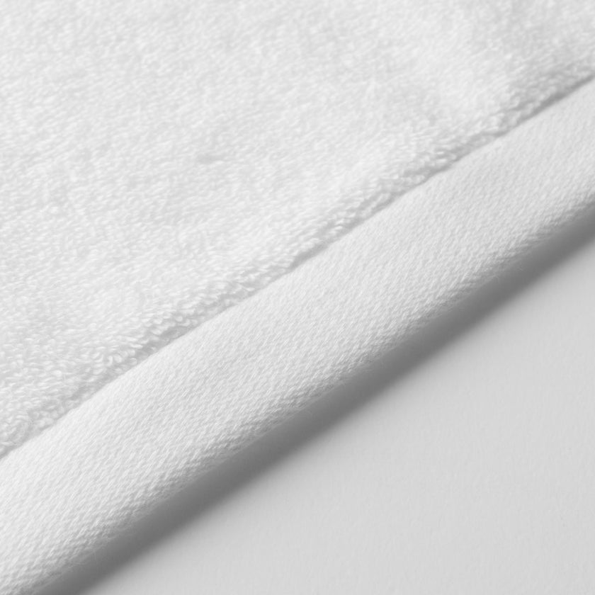 2x Zero-Twist Cotton Towels 70x140 cm | White