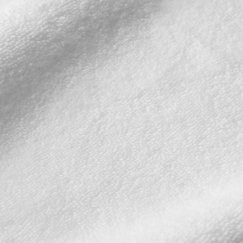 2x Zero-Twist Cotton Towels 70x140 cm | White