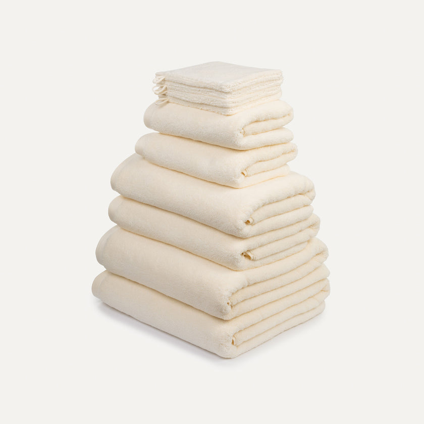 Towel set Spa Complete (10 pcs) | Cream