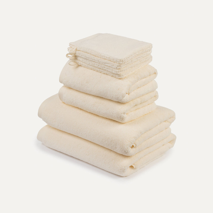 Towel set Deluxe (8 pcs) | Cream