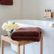 Towel zero-twist cotton 100x150 cm | Chestnut