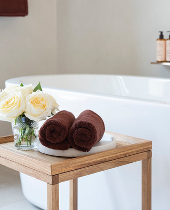 Guest towel zero-twist cotton 40x60 cm (2 pcs) | Chestnut Guest towel zero-twist cotton 40x60 cm (2 pcs) | Chestnut