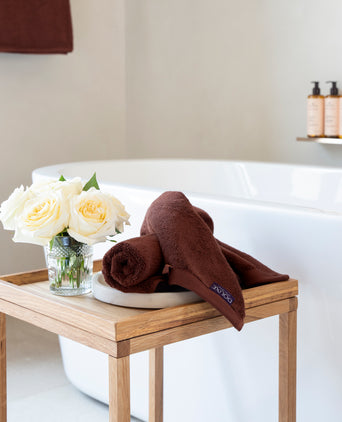 Guest towel zero-twist cotton 40x60 cm (2 pcs) | Chestnut Guest towel zero-twist cotton 40x60 cm (2 pcs) | Chestnut