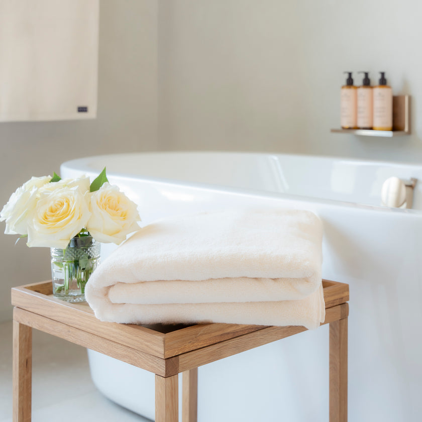 Towel zero-twist cotton 100x150 cm | Cream