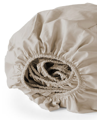 Fitted Sheet Egyptian Cotton Percale 400TC | Latte Fitted Sheet Egyptian Cotton Percale 400TC | Latte