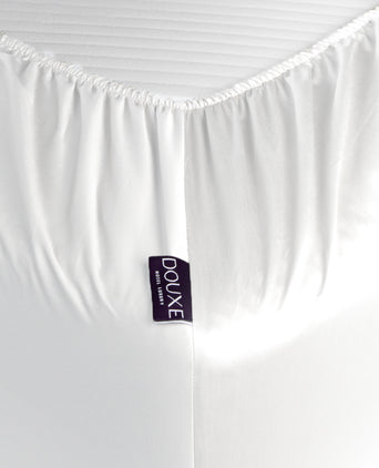 Egyptian Cotton Fitted Sheet Sateen 400TC | White Egyptian Cotton Fitted Sheet Sateen 400TC | White