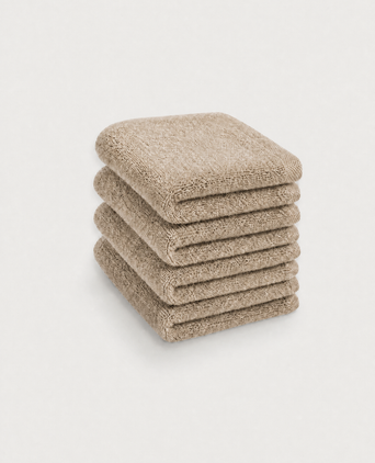 Guest towel zero-twist cotton 30x30 cm (4 pcs) | Latte Guest towel zero-twist cotton 30x30 cm (4 pcs) | Latte