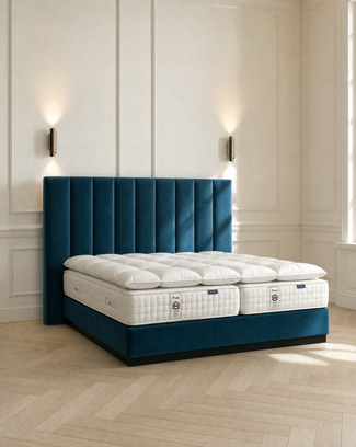 Otello Hotel Bed with Prestige Mattresses & Prestige Featherbed | 200x200 cm | Outlet Otello Hotel Bed with Prestige Mattresses & Prestige Featherbed | 200x200 cm | Outlet