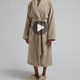 Bathrobe zero-twist cotton | Latte