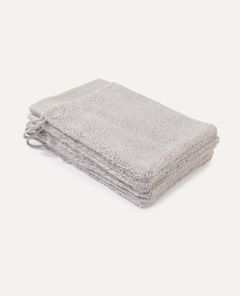 Washcloth Silver Grey 16x21 cm | Set of 4 Washcloth Silver Grey 16x21 cm | Set of 4