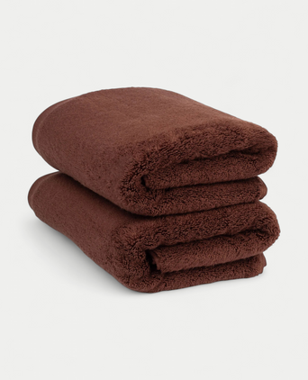 Towel zero-twist cotton 50x100 cm (2 pcs) | Chestnut Towel zero-twist cotton 50x100 cm (2 pcs) | Chestnut