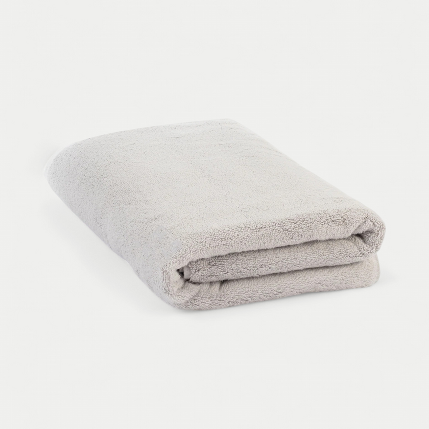 Towel zero-twist cotton 100x150 cm | Silver Grey
