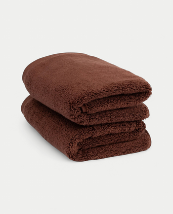 Guest towel zero-twist cotton 40x60 cm (2 pcs) | Chestnut Guest towel zero-twist cotton 40x60 cm (2 pcs) | Chestnut