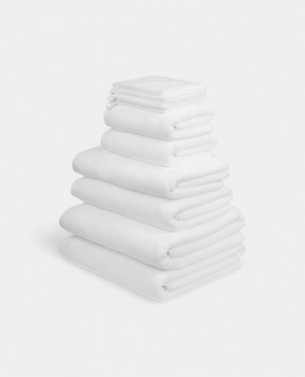 Towel set Spa Complete (10 pcs) | White Towel set Spa Complete (10 pcs) | White