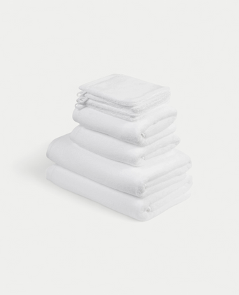 Handdoekset Deluxe (8 st.) | Wit Handdoekset Deluxe (8 st.) | Wit