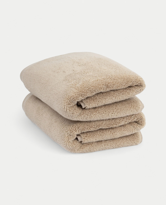Towel zero-twist cotton 50x100 cm (2 pcs) | Latte Towel zero-twist cotton 50x100 cm (2 pcs) | Latte