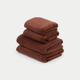 Towel set Essential (4 pcs) | Chestnut