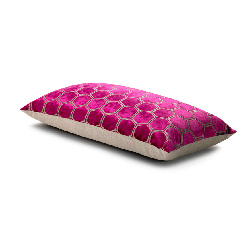 Manipur Decorative Pillow | Fuchsia