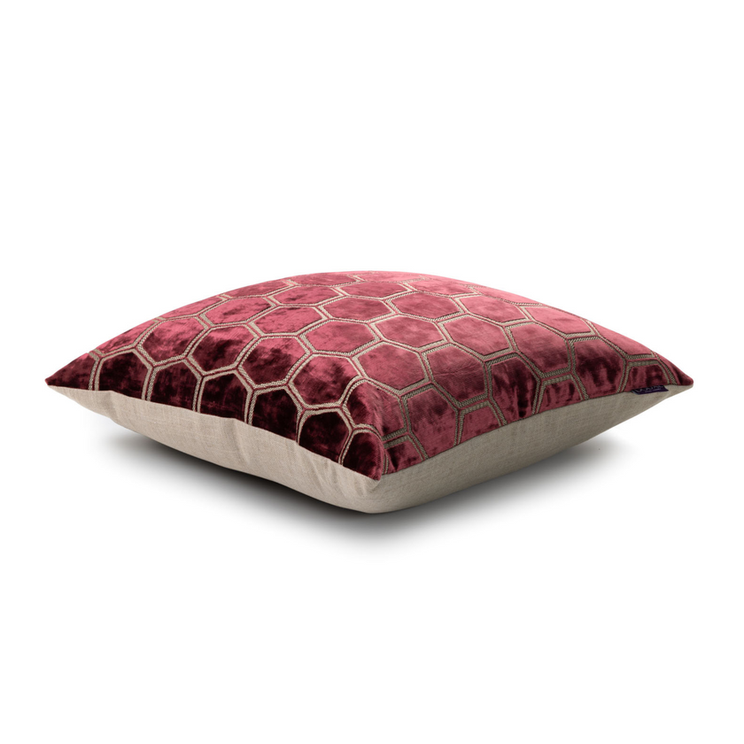 Manipur Decorative Pillow | Garnet