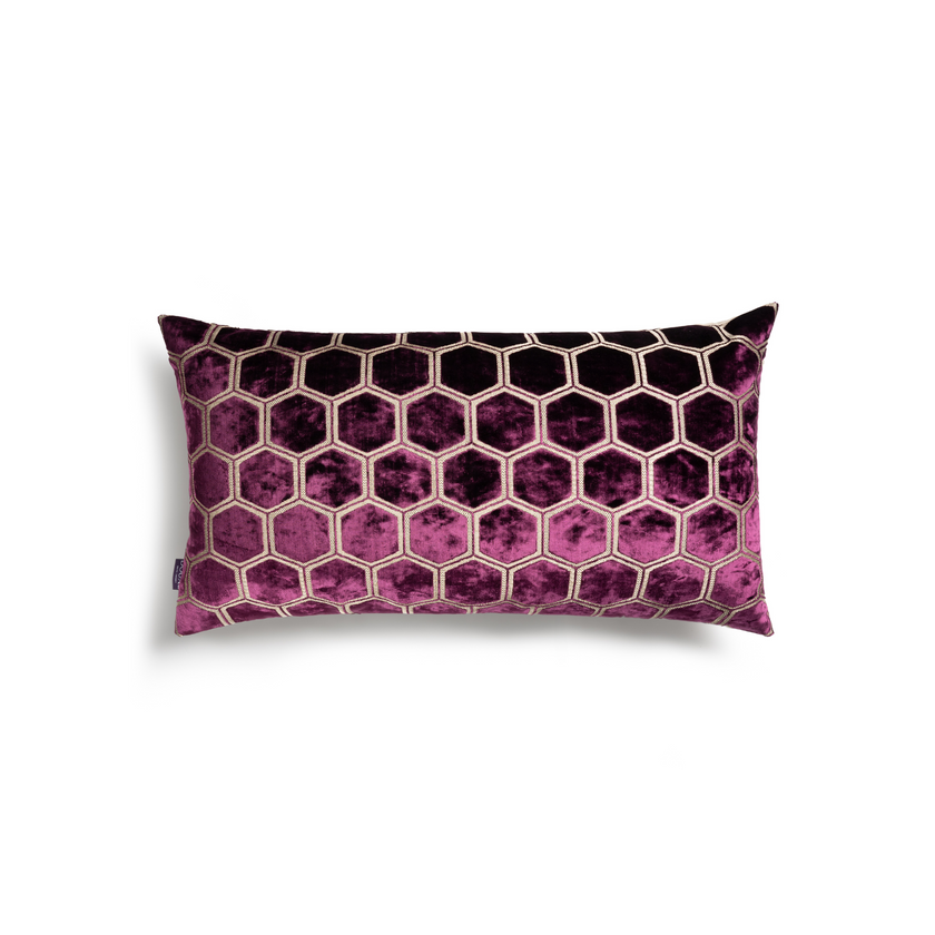 Manipur Decorative Pillow | Damson