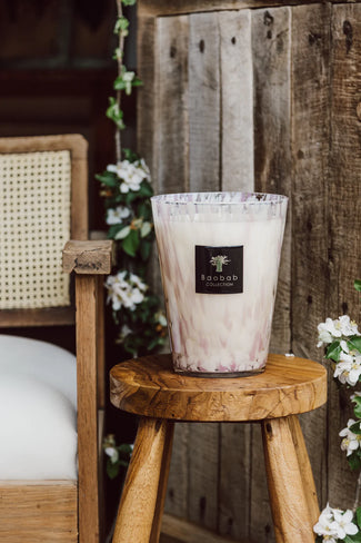 Scented Candle White Pearls Baobab Scented Candle White Pearls Baobab