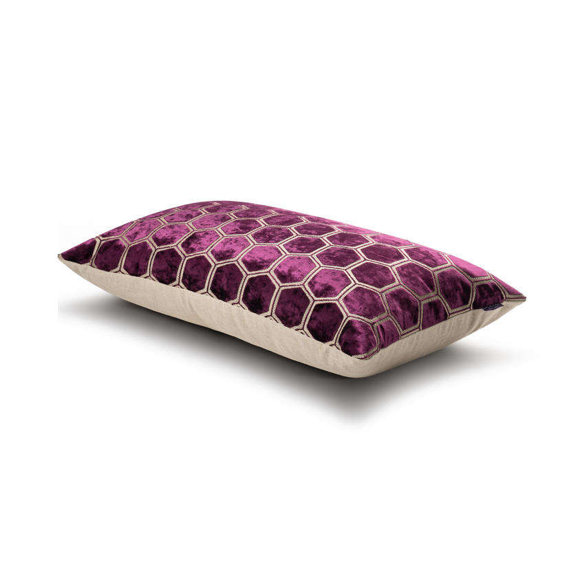 Manipur Decorative Pillow | Damson