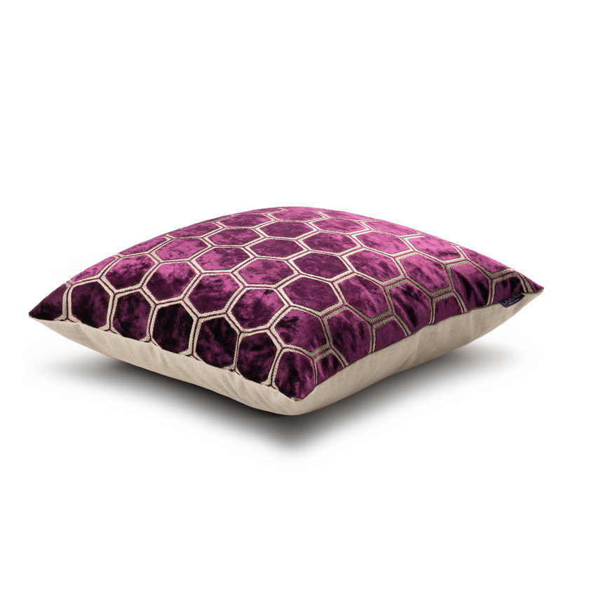 Manipur Decorative Pillow | Damson