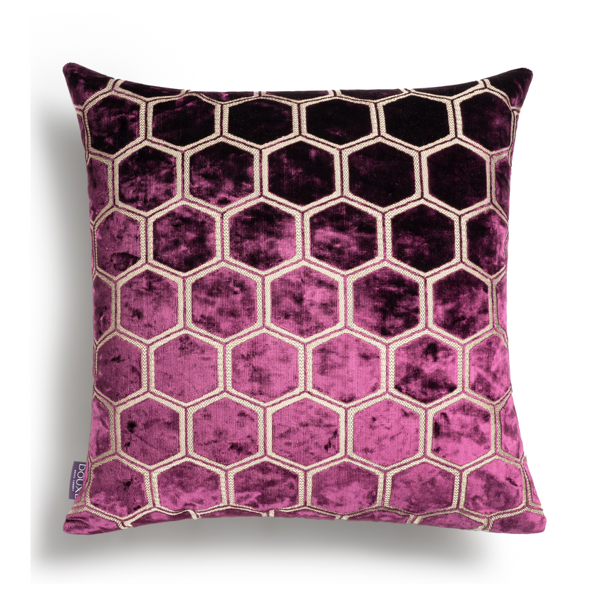 Manipur Decorative Pillow | Damson