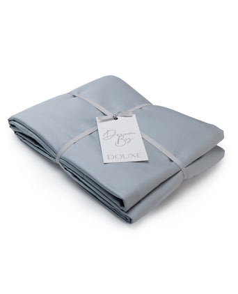 Duvet Cover Egyptian Cotton Sateen 400TC | Misty Blue | Outlet Egyptian cotton duvet cover