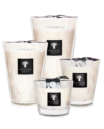 Scented Candle White Pearls Baobab Scented Candle White Pearls Baobab