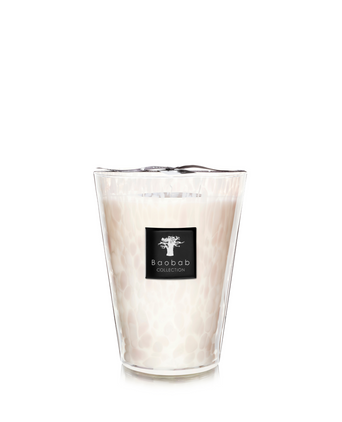 Scented Candle White Pearls Baobab Scented Candle White Pearls Baobab