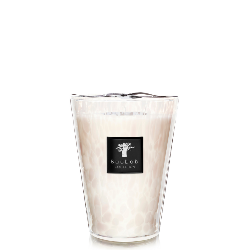 Scented Candle White Pearls Baobab
