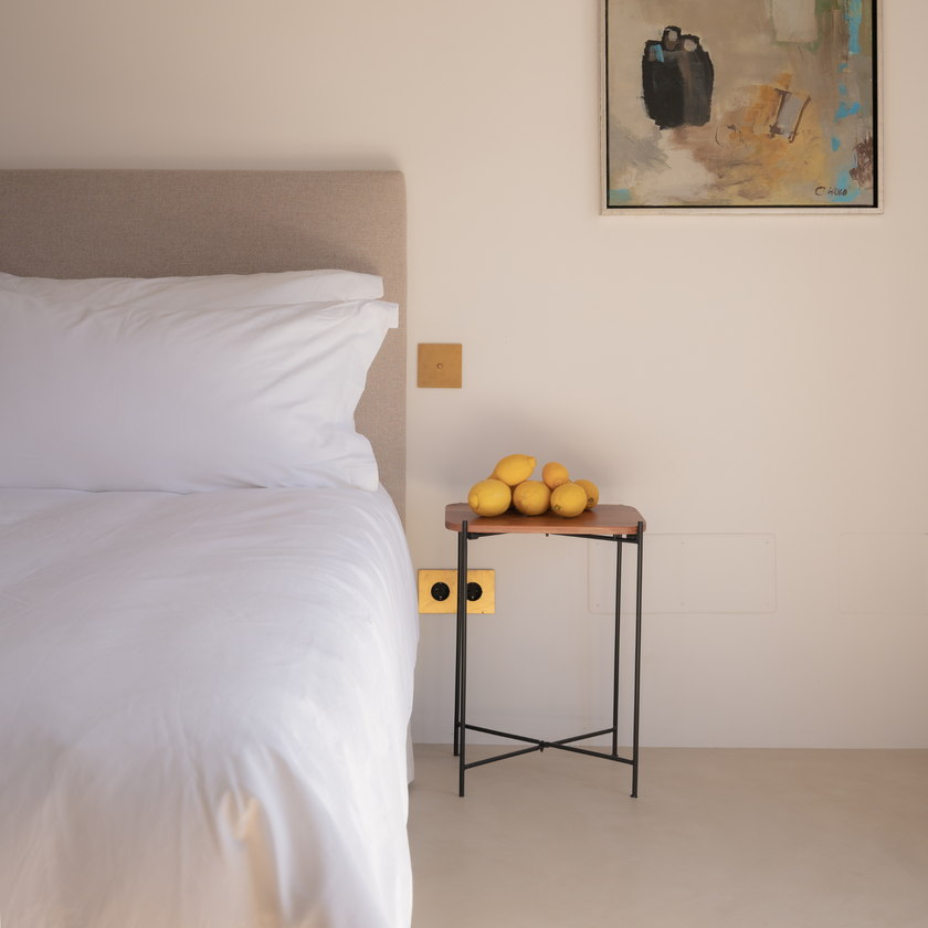 Duvet Cover Set Egyptian Cotton Percale 400 TC | White