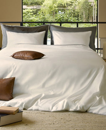 Duvet Cover Set Borda, Percale 400TC Egyptian Cotton - Mirabel Slabbinck Mirabel Slabbinck Duvet cover | Borda | Egyptian cotton