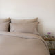 Duvet cover Egyptian cotton | Percal 400TC | Latte