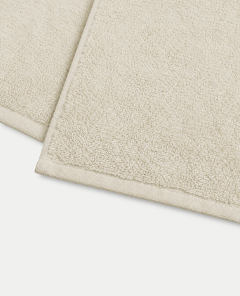 Guest towel zero-twist cotton 30x30 cm (4 pcs) | Pebble Beach