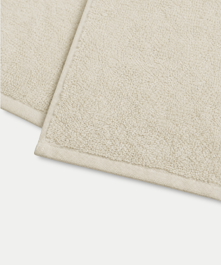 Guest towel zero-twist cotton 30x30 cm (4 pcs) | Pebble Beach