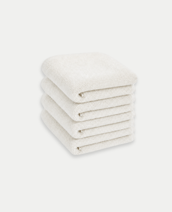 Guest towel zero-twist cotton 30x30 cm (4 pcs) | Cream