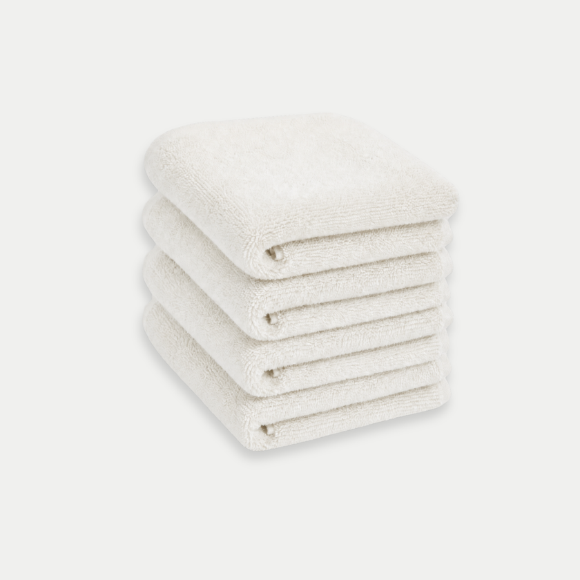 Guest towel zero-twist cotton 30x30 cm (4 pcs) | Cream