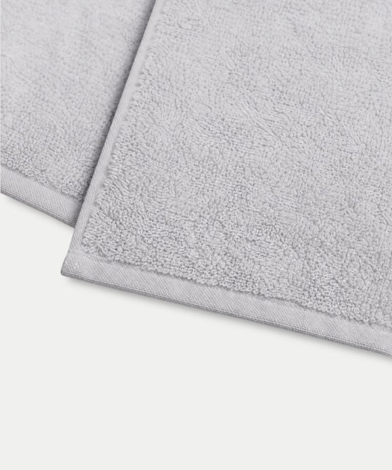 Guest towel zero-twist cotton 30x30 cm (4 pcs) | Silver Grey