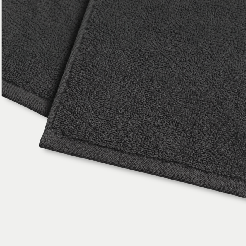 Guest towel zero-twist cotton 30x30 cm (4 pcs) | Anthracite