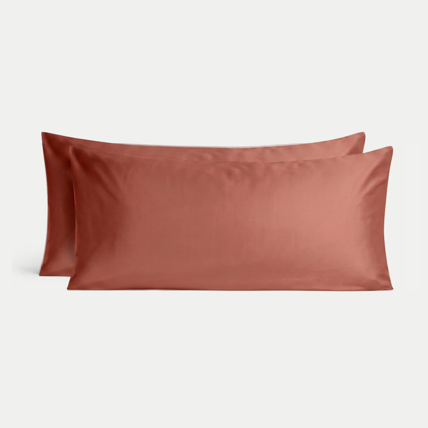 Set of 2 Pillowcases Egyptian Cotton 400TC Sateen | Solterra