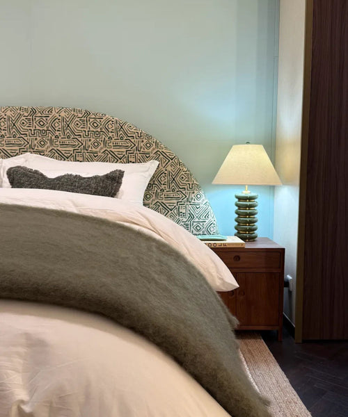 Mantas Ezcaray Throw 260×240 cm - Olive | DOUXE Hotel Luxury