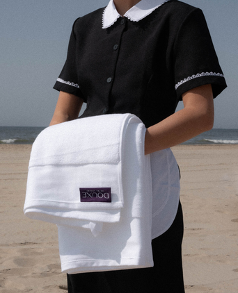 Towel zero-twist cotton 100x150 cm | White