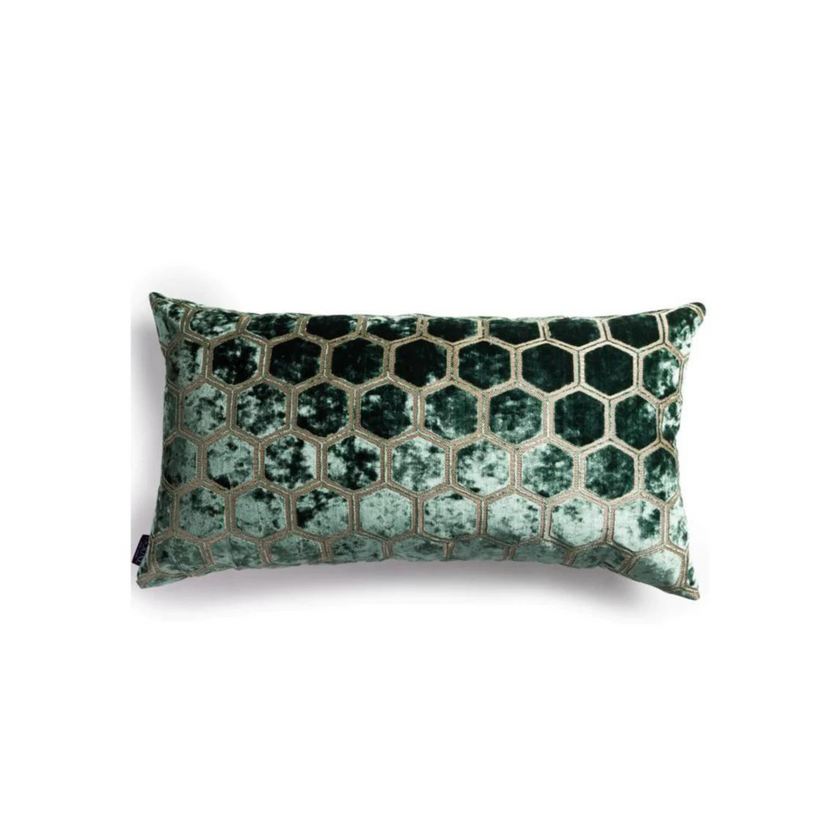 Manipur Decorative Pillow | Jade Green